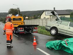 Srážka osobního auta s koněm na Olomoucku 